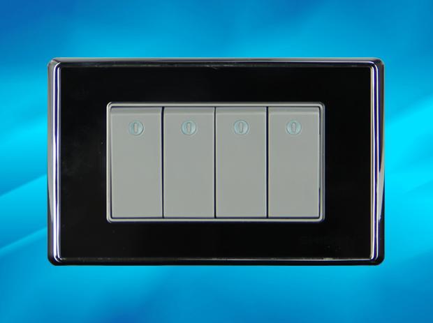 供應(yīng)PMMA開關(guān)面板鏡片供應(yīng)亞克力電鍍亮銀開關(guān)面板