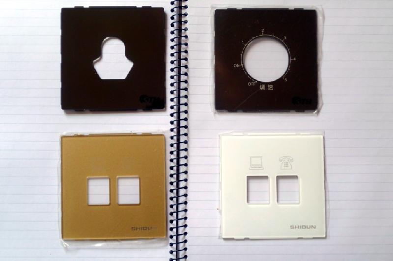 供應(yīng)玻璃墻壁開關(guān)面板玻璃