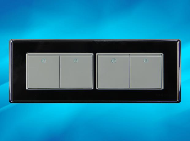 供應(yīng)PMMA開關(guān)面板鏡片供應(yīng)亞克力電鍍亮銀開關(guān)面板