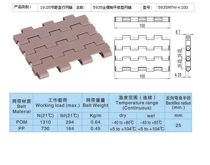 供应原厂5935平板型网带/大量批发