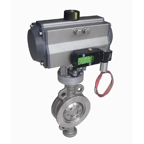 氣動對夾硬蝶閥密封蝶閥圣萊爾圖片