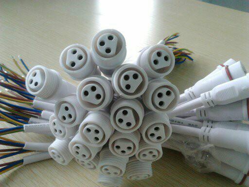 航空公母頭 防水航空插頭 白色航空公母頭