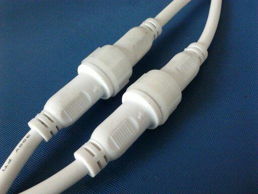 白色防水公母插頭廠家直銷 白色防水公母插頭價格