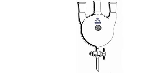 供应RF17直三口圆底烧瓶底端出口