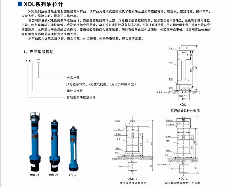 供應變壓器管式油位計