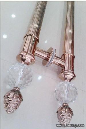 供應(yīng)玫瑰金水晶拉手，玫瑰金水晶拉手熱銷