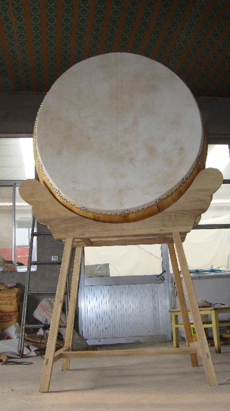 黃牛皮寺廟大鼓旱牛皮寺廟大鼓頭層水牛皮廟鼓—忠誠堂鼓廠專業(yè)制造