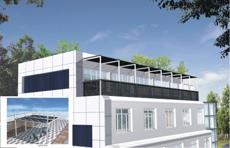 樓頂休閑式與建筑結(jié)合