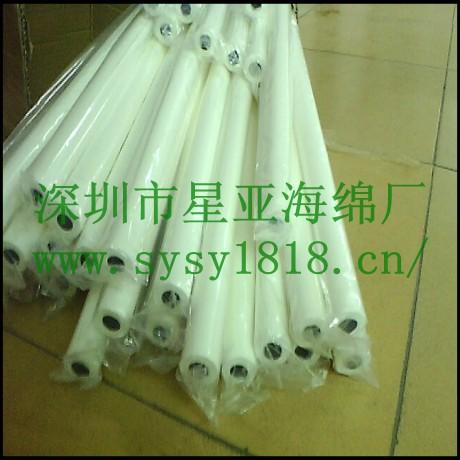 供應(yīng)白色PU海綿滾輪/高韌性PU吸水海綿滾輪