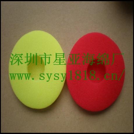供應(yīng)PVC扣皮環(huán)保型皮耳套/電腦耳機(jī)*海綿皮耳套