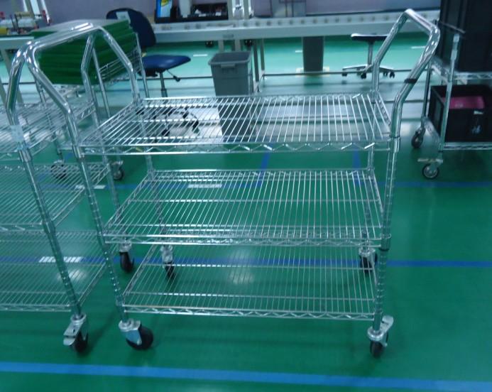 供應(yīng)熱銷惠州鍍鉻線網(wǎng)貨架防靜電線網(wǎng)車仲愷料盤架陳江線網(wǎng)貨架