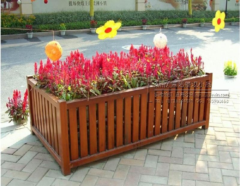 訂做防腐木花槽圖片