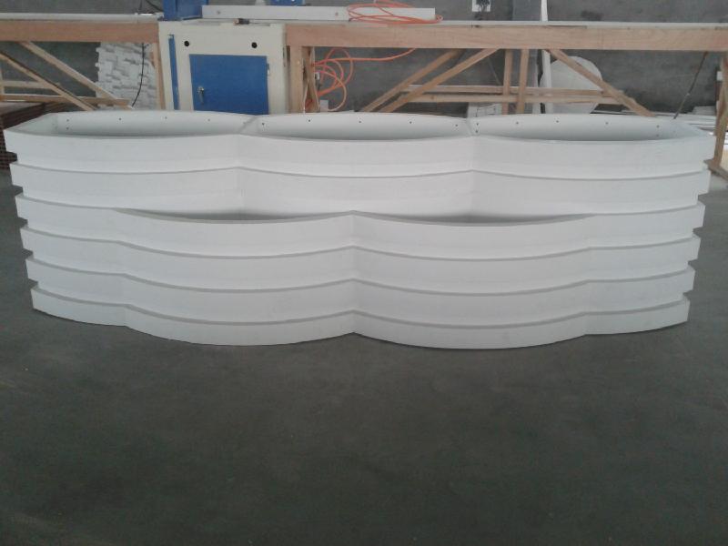 供應(yīng)3+2pvc生態(tài)木花箱價格 pvc花箱廠家供應(yīng)pvc花箱 花盆