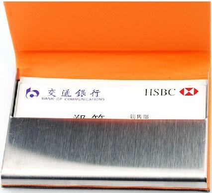 供應(yīng)北京定制名片包-名片夾印LOGO