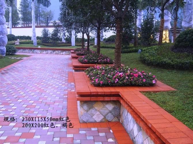 供應(yīng)彩色燒結(jié)磚-多孔燒結(jié)磚壓印地坪施工材料批發(fā)單位