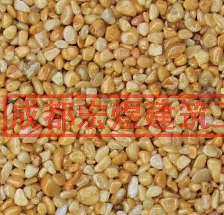 供應(yīng)膠粘彩石透水地坪工程成都膠粘石天然露骨透水地坪