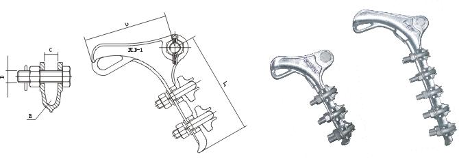固力发NLD系列螺栓型可锻铸铁耐张线夹图片