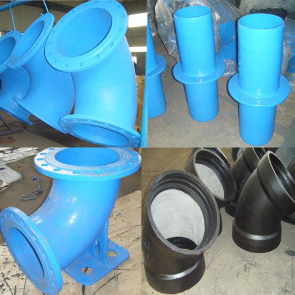 90度雙法蘭鴨掌彎管圖片