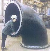 供應(yīng)90度雙法蘭彎管