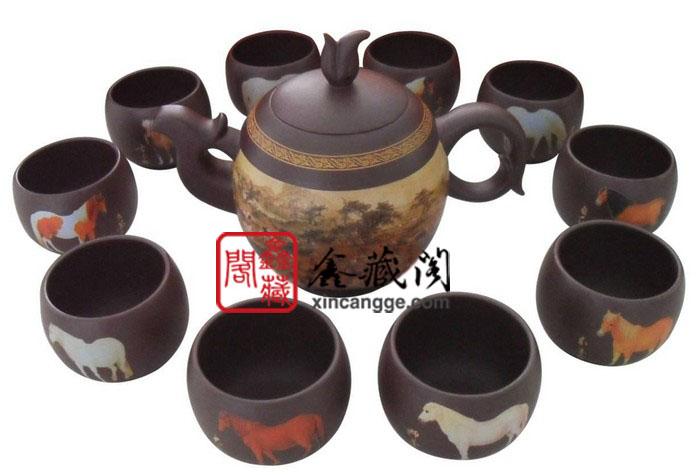 供應(yīng)鑫藏閣馬上火紫砂壺