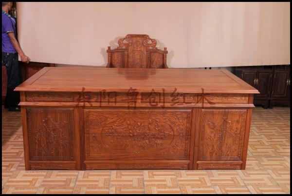 紅木家具-花梨木家具-辦公臺(tái)圖片