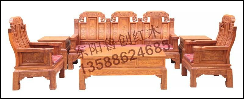 產(chǎn)量高紅木沙發(fā)圖片