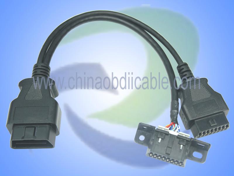 供应美系车OBD2连接线OBD2CA obd2连接线批发 厂家直销