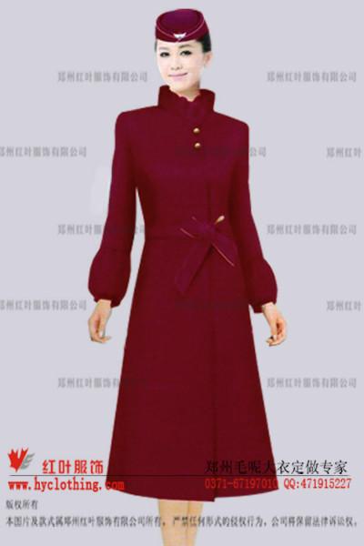 供應(yīng)紅葉服飾定做毛呢大衣17