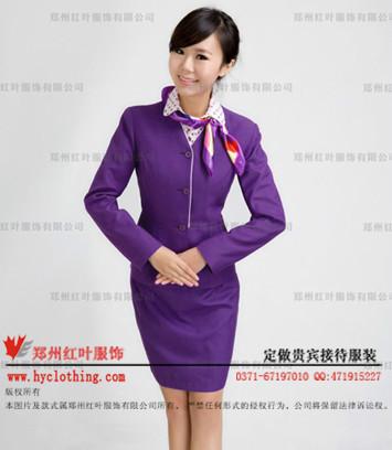 供應(yīng)定做貴賓接待服裝02-鄭州紅葉服飾