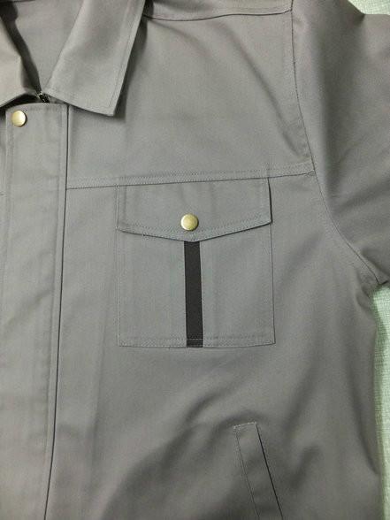 供應寶藍色夾克款靖江工作服時尚款式員工愛穿的服裝