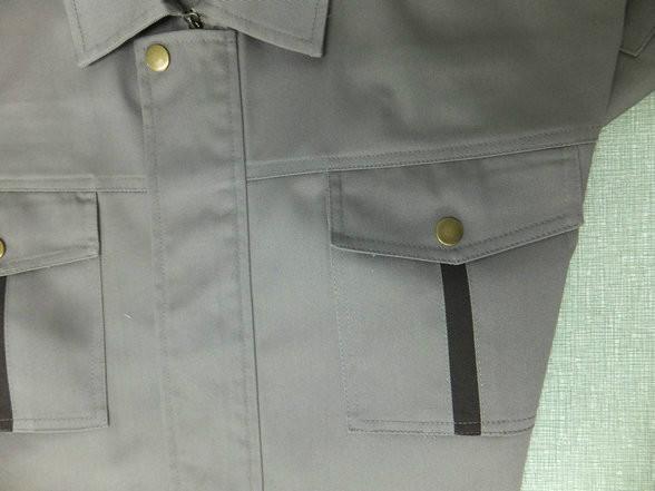 供應寶藍色夾克款靖江工作服時尚款式員工愛穿的服裝