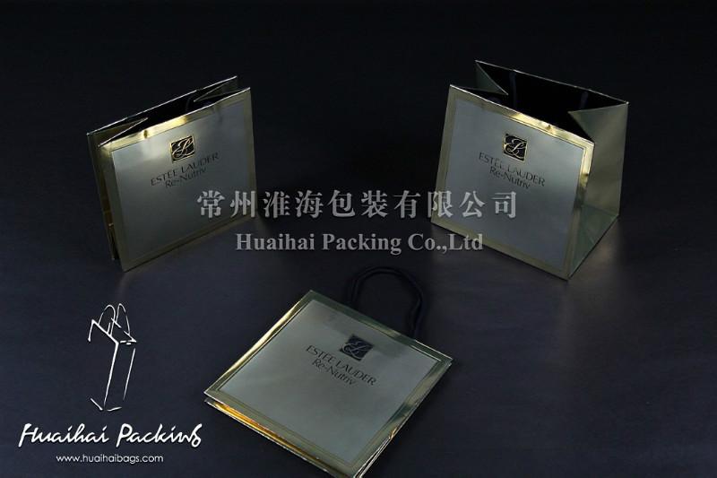 供應(yīng)雅詩蘭黛化妝品紙袋_化妝品購物袋_化妝品包裝袋_環(huán)保手提袋