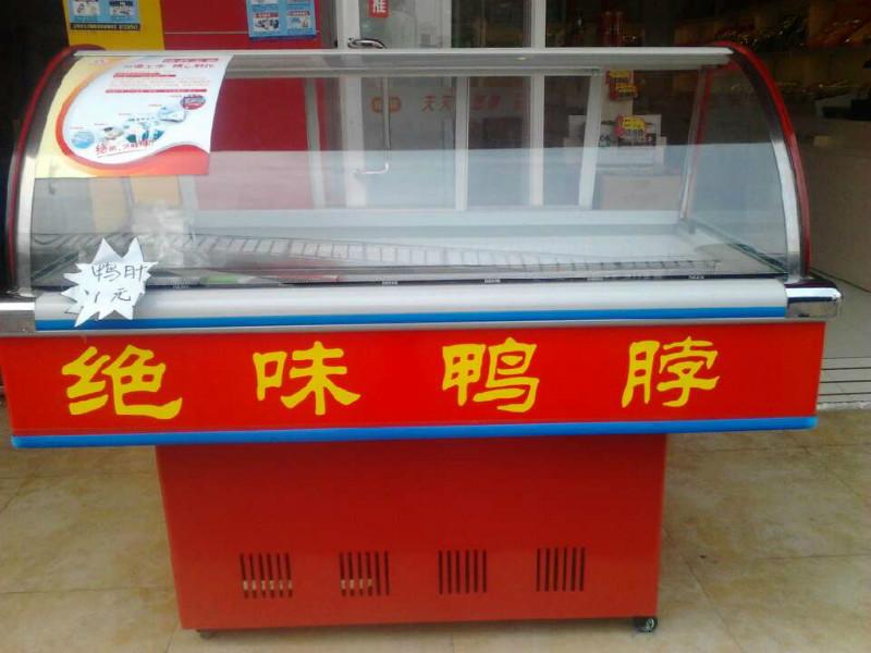 供應(yīng)鴨脖子熟食柜報價