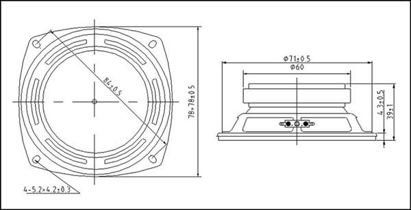 供應(yīng)音響喇叭，3寸全頻鍋底喇叭，東莞市鴻福電聲有限公司
