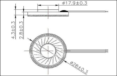 供應(yīng)28mm嘜啦手機(jī)喇叭，28mm手機(jī)喇叭