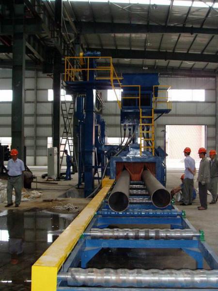優(yōu)質(zhì)鋼管型材通過式拋丸機，質(zhì)量保障，無錫遨華機械制造有限公司