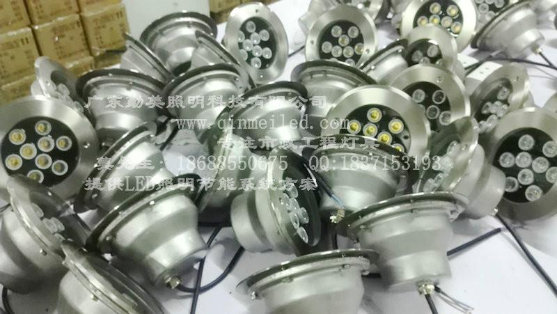 供應(yīng)9W全新款大功率LED地埋水底燈丨LED304不銹鋼材質(zhì)水底燈