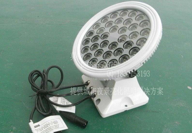 供應(yīng)大功率LED36W內(nèi)控外控投光燈丨外置DMX撥碼丨圓形投光燈
