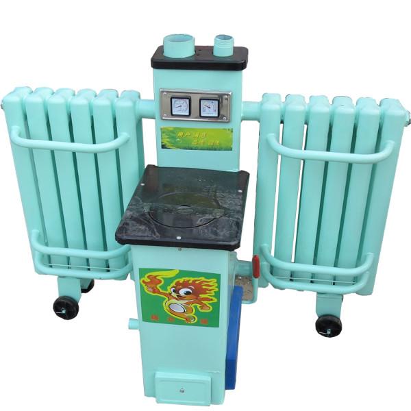 蜂窩煤帶暖氣片一體取暖爐采暖爐圖片