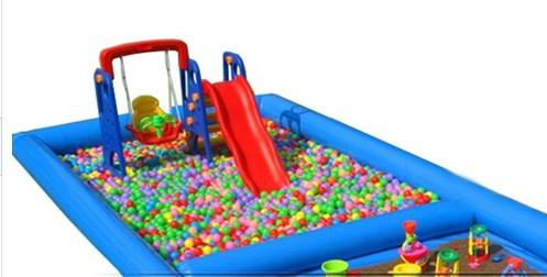 供應(yīng)南寧兒童充氣決明子沙灘玩具池