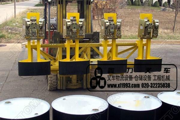 供應(yīng)漢利油桶夾具四桶油桶夾具，重型油桶夾具搬運(yùn)、4DCM油桶夾具