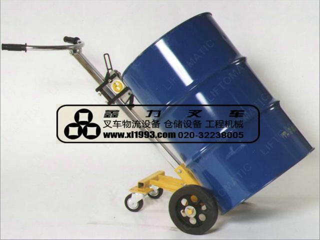 供應(yīng)機械式油桶搬運車漢利簡易式油桶車，手動油桶搬車