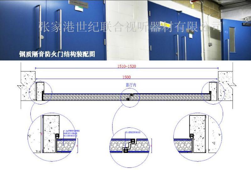 影院钢制防火隔音门图片