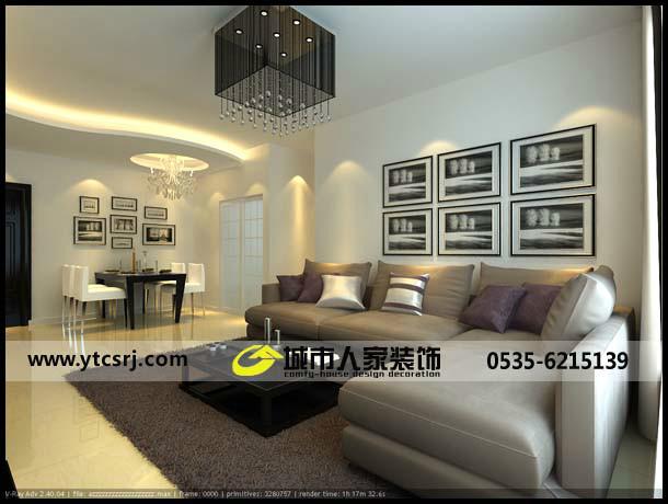 供應煙臺城市人家大成門C戶型裝修案例