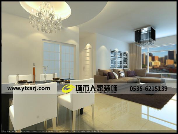 供應煙臺城市人家大成門C戶型裝修案例