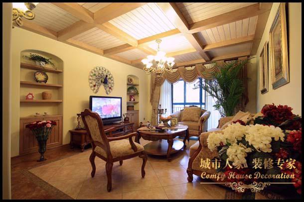煙臺城市人家美式風(fēng)格裝修案例圖片