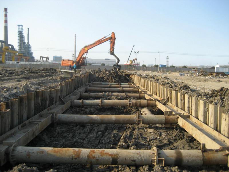 貴陽(yáng)拉森樁鋼板樁租賃施工圖片