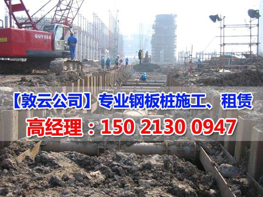 供應(yīng)6米9米12m15m18m拉森鋼板樁出租、打拔施工服務(wù)