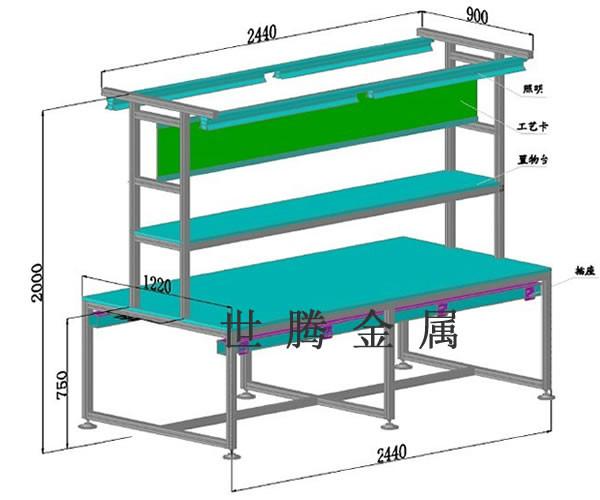 防靜雙面工作臺圖片