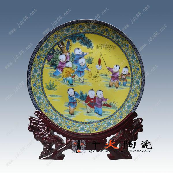 馬年禮品瓷盤定做廠家 馬到成功陶瓷賞盤價格